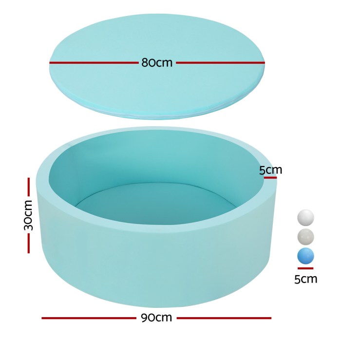 Keezi Kids Ball Pit 90x30cm Ocean Foam Play Pool Barrier Toys Children Blue Keezi Kids Ball Pit 90x30cm Ocean Foam Play Pool Barrier Toys Children Blue