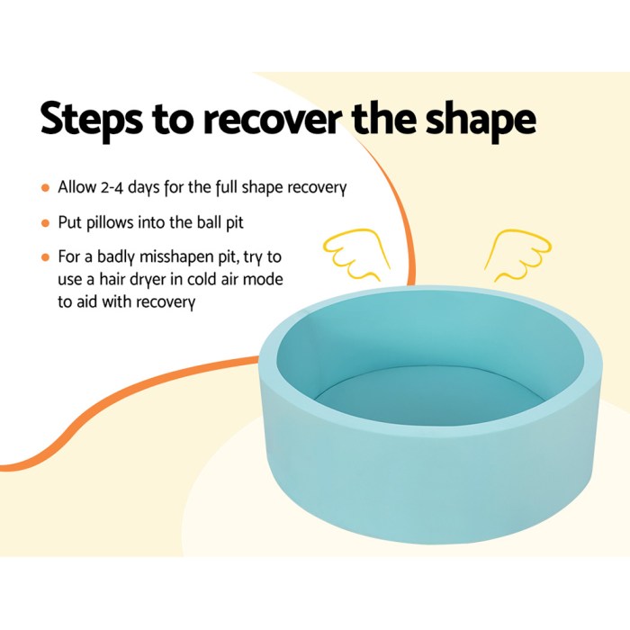 Keezi Kids Ball Pit 90x30cm Ocean Foam Play Pool Barrier Toys Children Blue Keezi Kids Ball Pit 90x30cm Ocean Foam Play Pool Barrier Toys Children Blue
