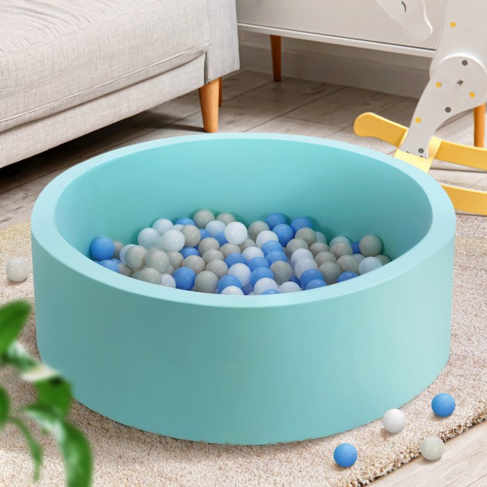 Keezi Kids Ball Pit 90x30cm Ocean Foam Play Pool Barrier Toys Children Blue Keezi Kids Ball Pit 90x30cm Ocean Foam Play Pool Barrier Toys Children Blue