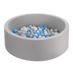 Keezi Kids Ball Pit 90x30cm Ocean Foam Play Pool Barrier Toys Children Grey Keezi Kids Ball Pit 90x30cm Ocean Foam Play Pool Barrier Toys Children Grey