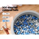 Keezi Kids Ball Pit 90x30cm Ocean Foam Play Pool Barrier Toys Children Grey Keezi Kids Ball Pit 90x30cm Ocean Foam Play Pool Barrier Toys Children Grey