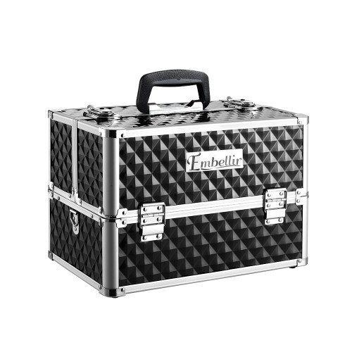Embellir Portable Cosmetic Beauty Makeup Case – Diamond Black Embellir Portable Cosmetic Beauty Makeup Case – Diamond Black