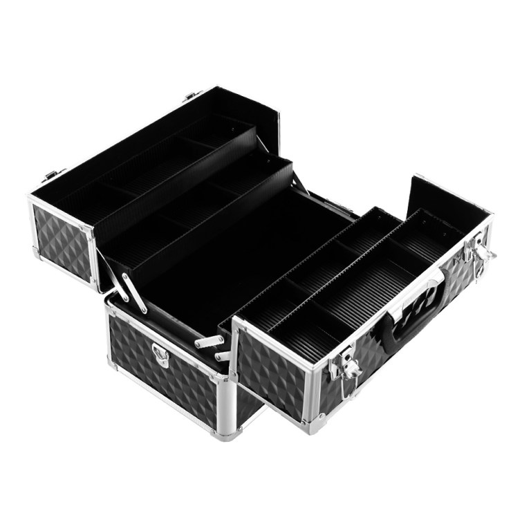 Embellir Portable Cosmetic Beauty Makeup Case – Diamond Black Embellir Portable Cosmetic Beauty Makeup Case – Diamond Black