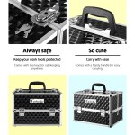 Embellir Portable Cosmetic Beauty Makeup Case – Diamond Black Embellir Portable Cosmetic Beauty Makeup Case – Diamond Black