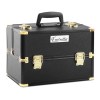 Embellir Portable Cosmetic Beauty Makeup Case – Black & Gold Embellir Portable Cosmetic Beauty Makeup Case – Black & Gold