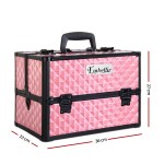 Embellir Portable Cosmetic Beauty Makeup Case – Diamond Pink Embellir Portable Cosmetic Beauty Makeup Case – Diamond Pink