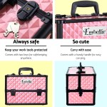 Embellir Portable Cosmetic Beauty Makeup Case – Diamond Pink Embellir Portable Cosmetic Beauty Makeup Case – Diamond Pink