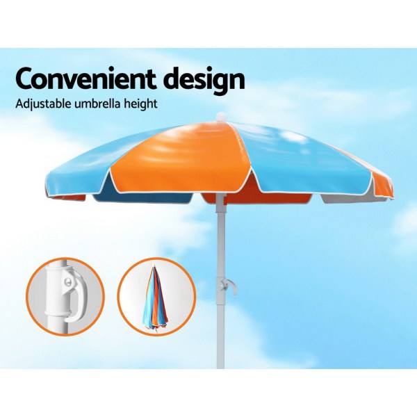 Keezi Kids Outdoor Table and Chairs Picnic Bench Umbrella Set Water Sand Pit Box Keezi Kids Outdoor Table and Chairs Picnic Bench Umbrella Set Water Sand Pit Box
