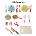 Keezi Kids Kitchen Play Set Wooden Pretend Toys Cooking Utensils Pots Pans Food Keezi Kids Kitchen Play Set Wooden Pretend Toys Cooking Utensils Pots Pans Food