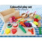 Keezi Kids Kitchen Play Set Wooden Pretend Toys Cooking Utensils Pots Pans Food Keezi Kids Kitchen Play Set Wooden Pretend Toys Cooking Utensils Pots Pans Food