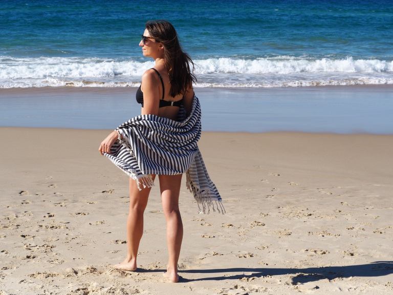PORTSEA TURKISH COTTON TOWEL – MIDNIGHT PORTSEA TURKISH COTTON TOWEL – MIDNIGHT