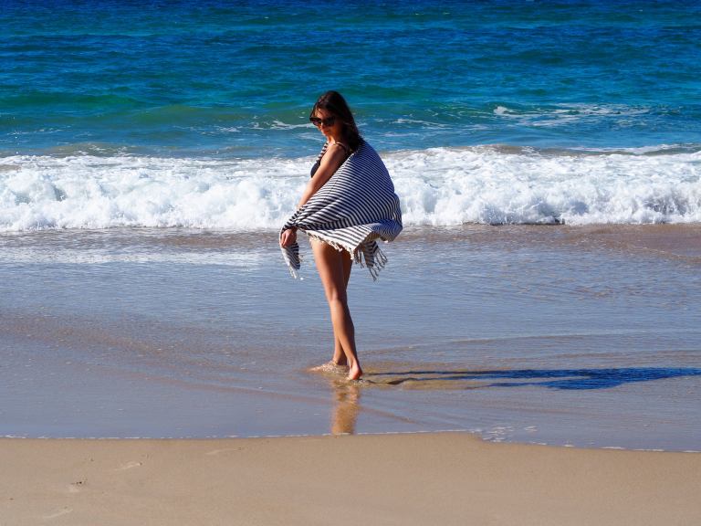 PORTSEA TURKISH COTTON TOWEL – MIDNIGHT PORTSEA TURKISH COTTON TOWEL – MIDNIGHT