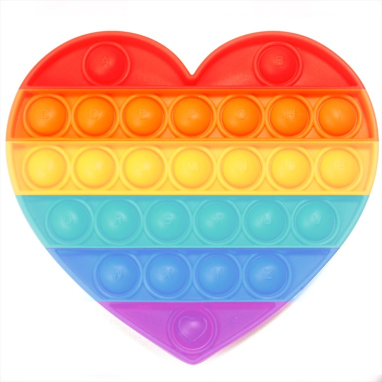 Rainbow Heart Push And Pop Rainbow Heart Push And Pop