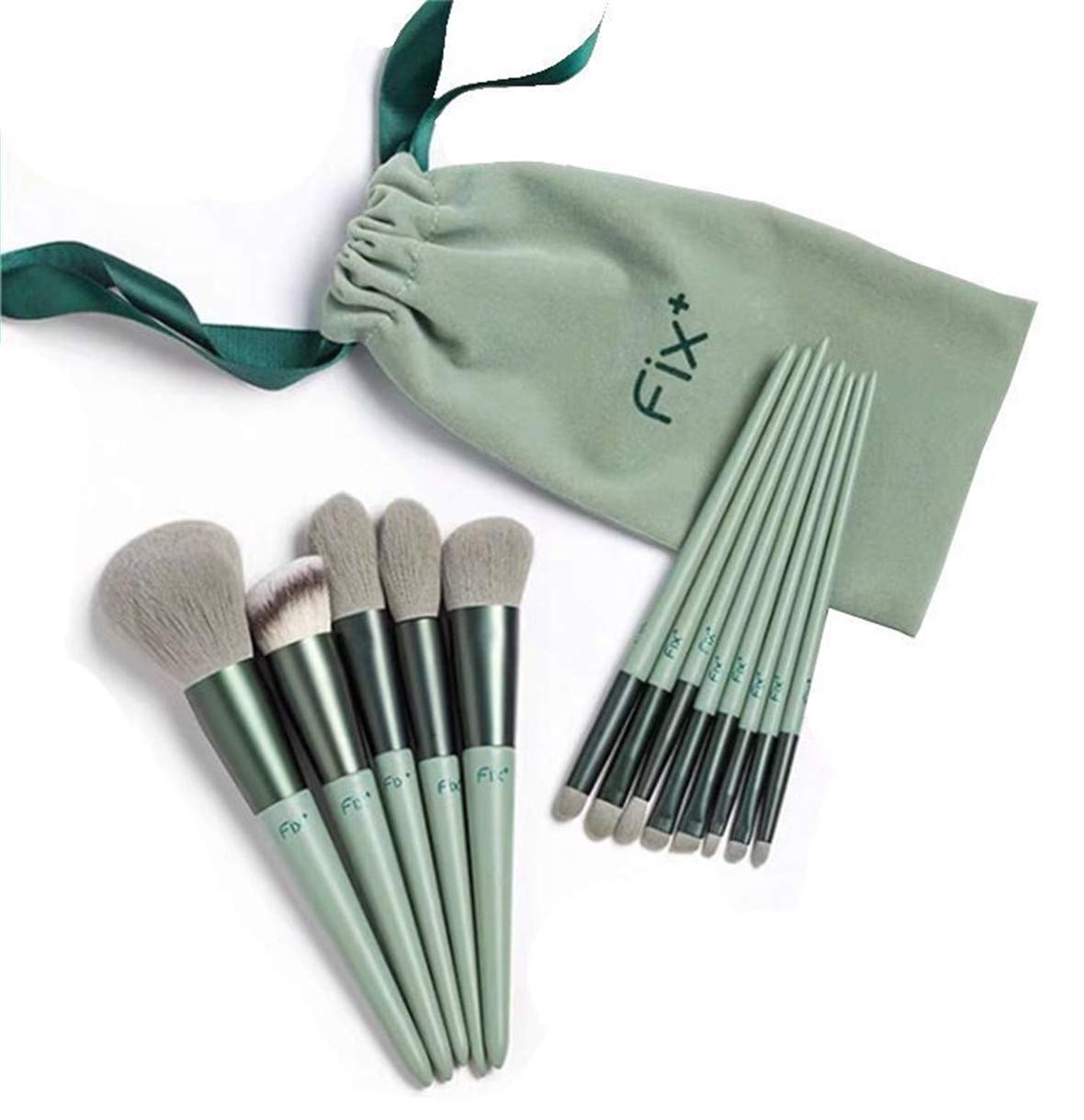 FIX -13 Pcs Makeup Brushes Sets Synthetic Foundation Blending Concealer Eye Shadow