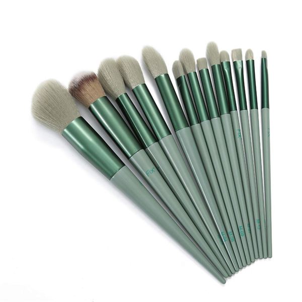 FIX -13 Pcs Makeup Brushes Sets Synthetic Foundation Blending Concealer Eye Shadow