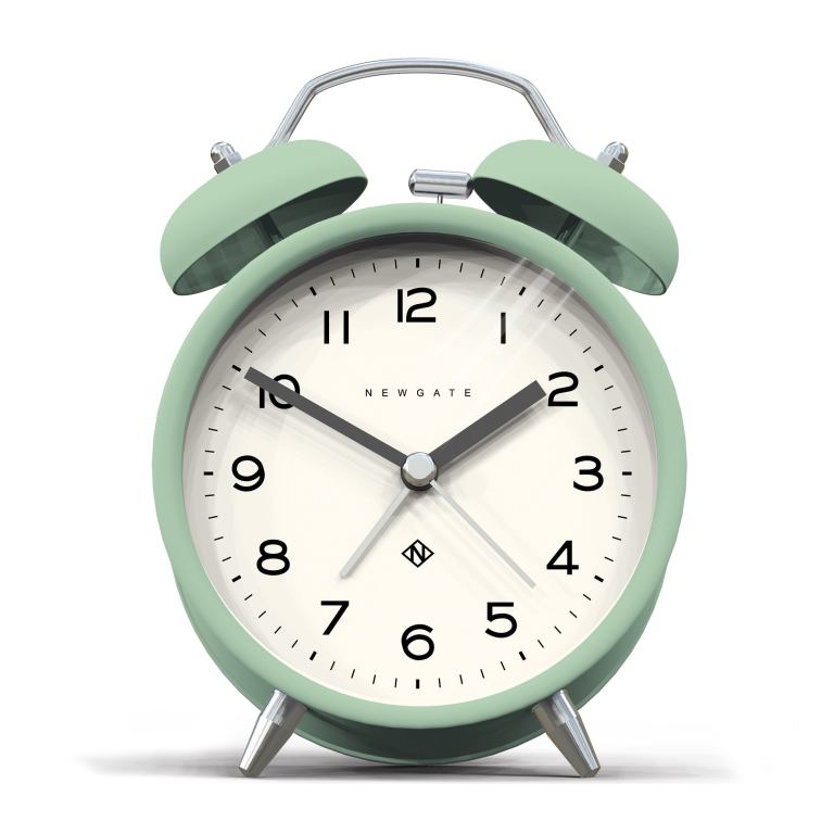 Newgate Charlie Bell Echo Matte Neo Mint Clock Newgate Charlie Bell Echo Matte Neo Mint Clock