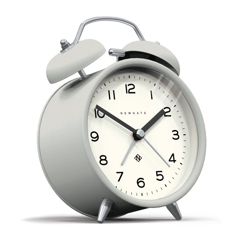 Newgate Charlie Bell Wall Clock Echo Matte Posh Grey
