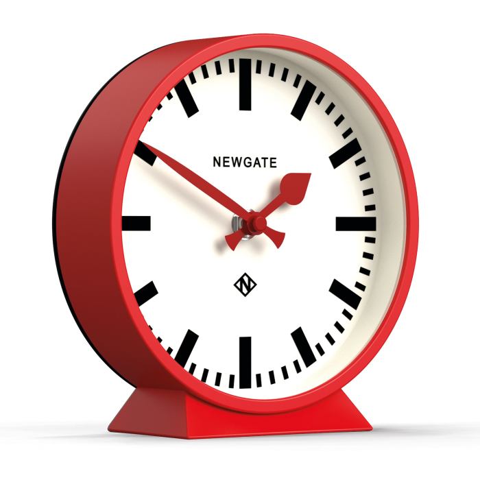 Newgate Railway Mantel Wall Clock Fire Engine Red