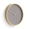 Newgate Mr Clarke Wall Clock Pale Wood Clay Grey Dial