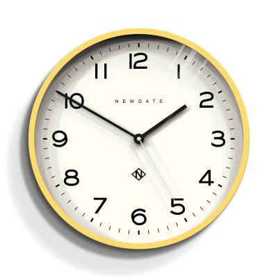 Newgate Number Three Echo Wall Clock Silicone Yellow Newgate Number Three Echo Wall Clock Silicone Yellow