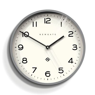 Newgate Number Three Echo Wall Clock Silicone Grey