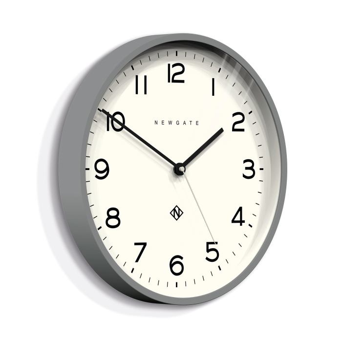 Newgate Number Three Echo Wall Clock Silicone Grey