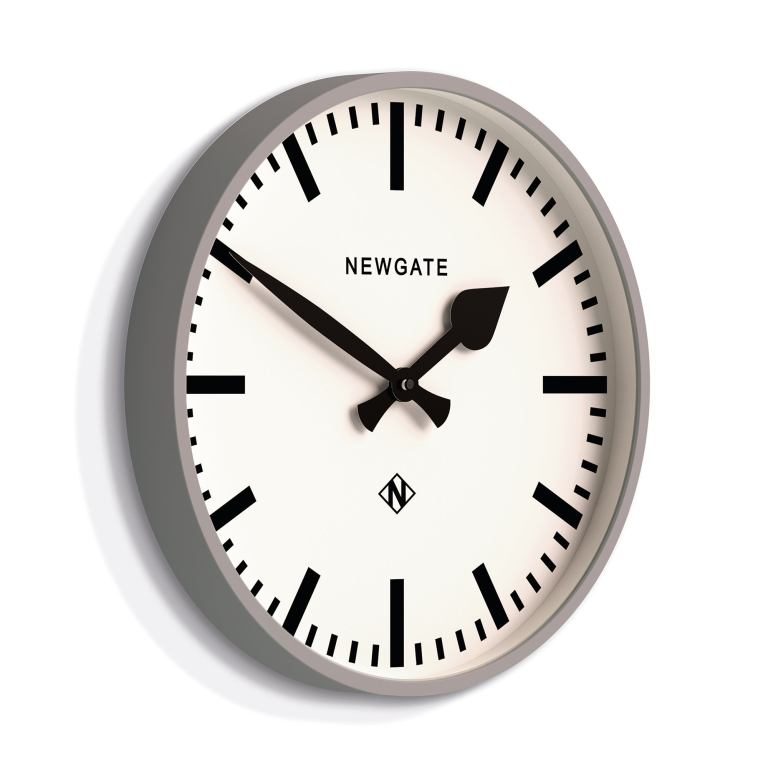 Newgate Railway Wall Clock Grey Newgate Railway Wall Clock Grey