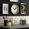 Newgate Railway Wall Clock Grey
