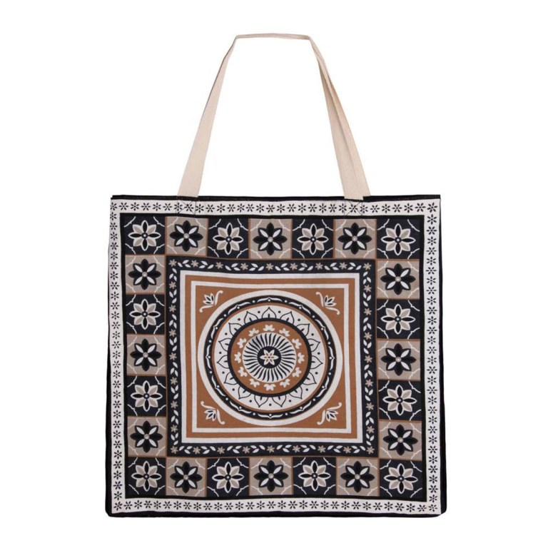 J Elliot Home Kasbah Cotton Tote Shopping Bag 40.5x43x10cm Black J Elliot Home Kasbah Cotton Tote Shopping Bag 40.5x43x10cm Black