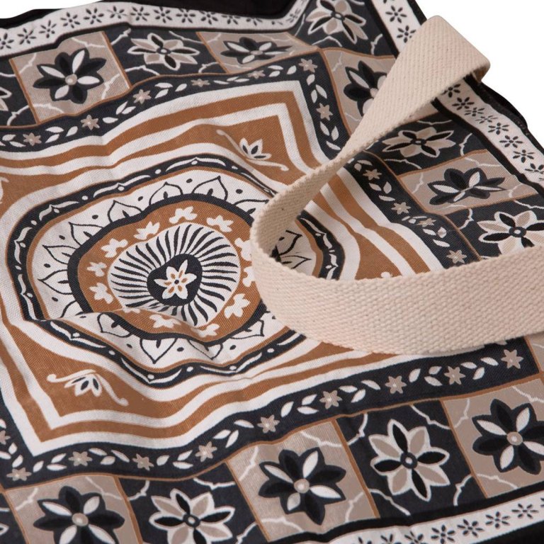 J Elliot Home Kasbah Cotton Tote Shopping Bag 40.5x43x10cm Black J Elliot Home Kasbah Cotton Tote Shopping Bag 40.5x43x10cm Black