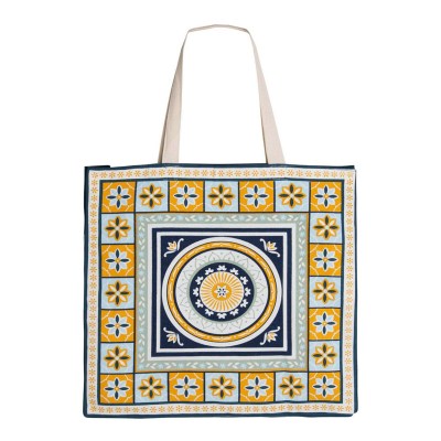 J Elliot Home Kasbah Cotton Tote Shopping Bag 40.5x43x10cm Blue J Elliot Home Kasbah Cotton Tote Shopping Bag 40.5x43x10cm Blue