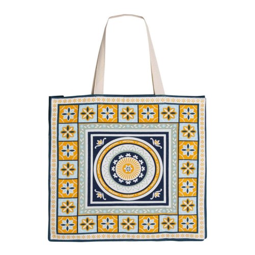 J Elliot Home Kasbah Cotton Tote Shopping Bag 40.5x43x10cm Blue J Elliot Home Kasbah Cotton Tote Shopping Bag 40.5x43x10cm Blue