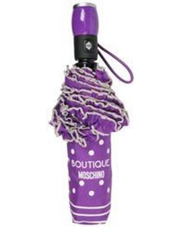 Polka Dots Umbrella with Automatic Opening and Closing by Moschino One Size Women Polka Dots Umbrella with Automatic Opening and Closing by Moschino One Size Women