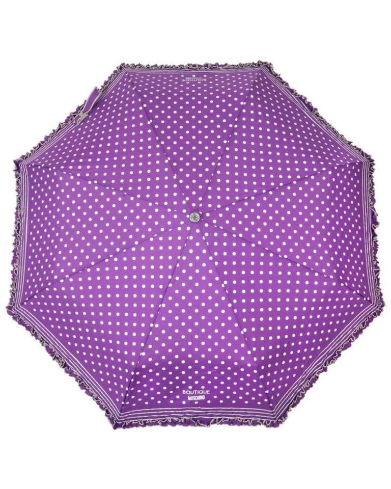 Polka Dots Umbrella with Automatic Opening and Closing by Moschino One Size Women Polka Dots Umbrella with Automatic Opening and Closing by Moschino One Size Women