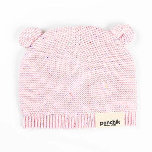 Ponchik Babies + Kids Bear Beanie Hat Warm Winter – Love – 3-12 Months