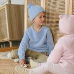 Ponchik Babies + Kids Bear Beanie Hat Warm Winter – Love – 3-12 Months