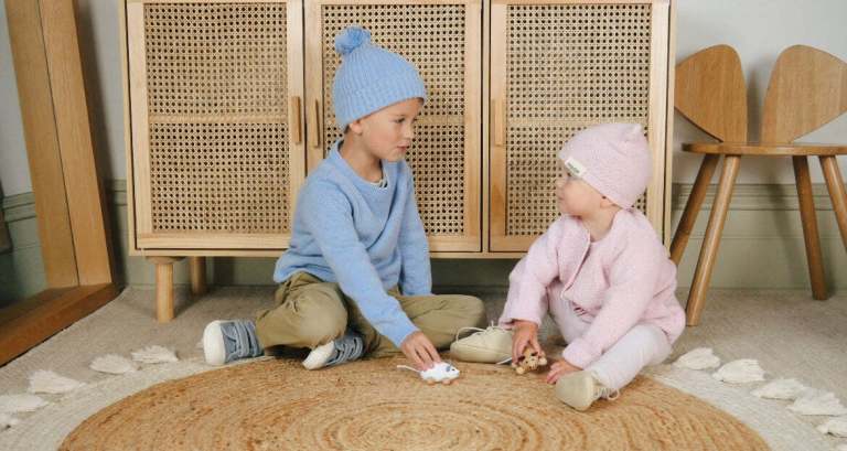Ponchik Babies + Kids Bear Beanie Hat Warm Winter – Love – 3-12 Months