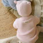 Ponchik Babies + Kids Bear Beanie Hat Warm Winter – Love – 3-12 Months