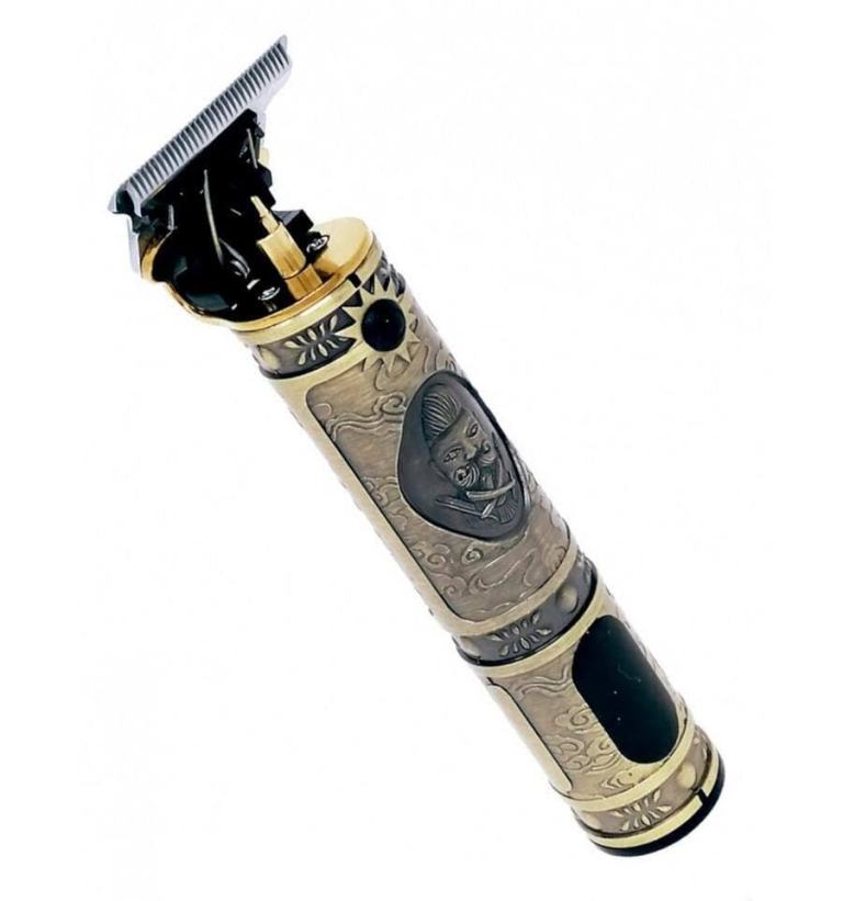 LCD Hair Clipper Barber Professional Electric Trimmer Shaver Beard Vintage – Gold