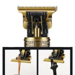 LCD Hair Clipper Barber Professional Electric Trimmer Shaver Beard Vintage – Gold