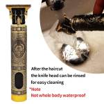 LCD Hair Clipper Barber Professional Electric Trimmer Shaver Beard Vintage – Gold