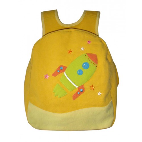 Kids Rocket Backpack Yellow