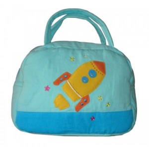 Kids Rocket Lunch Box Cover Blue