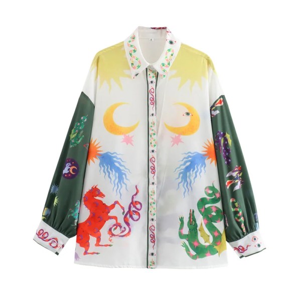 Women’s Hand-Painted Totem Shirt