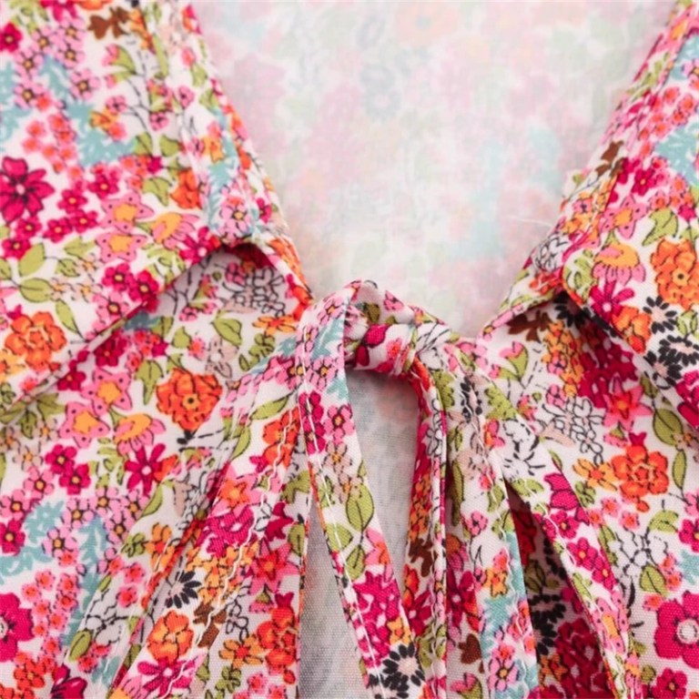 Women’s Bow Doll Floral Shirt + Short Set Women’s Bow Doll Floral Shirt + Short Set