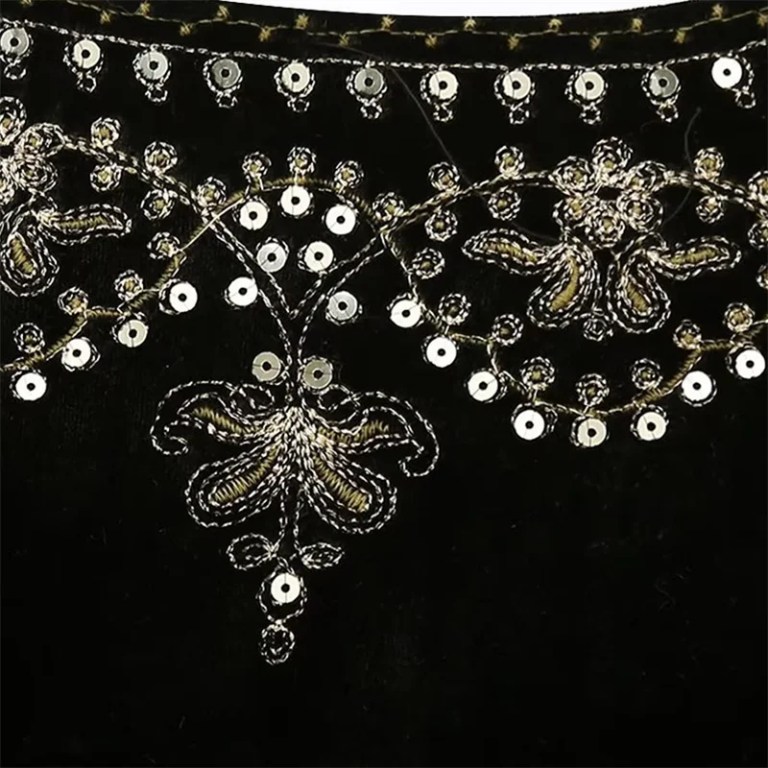 Tribal Winds Sequin Embroidered Velvet Women’s Short Vest Waistcoat Tribal Winds Sequin Embroidered Velvet Women’s Short Vest Waistcoat