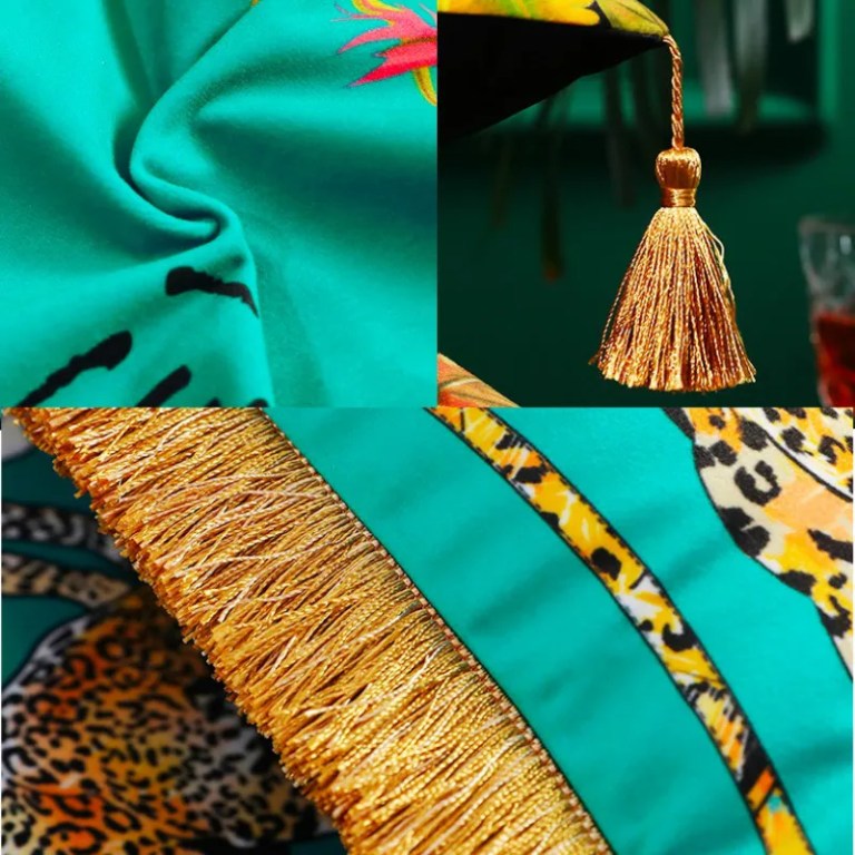 Green Luxury Velvet Leopard Print Cushion Green Luxury Velvet Leopard Print Cushion