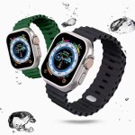 Silicone strap For Apple watch Ultra/2 49mm Sports breathable soft wrist band For iwatch