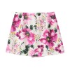 Pastel Flower Print Mini Skirt
