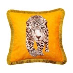 Leopard Lover Mustard Cushion